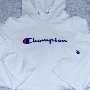 Champion White Hoodie